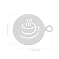 thumbnail image 4 of 2Pcs Creative Coffee Stencils Latte Art Stencils Powdered Sugar Sieve Template, 4 of 8