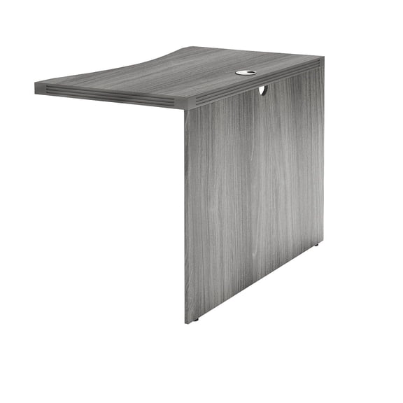 Mayline Aberdeen Series 48" Contour Bridge in Gray Steel