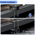 thumbnail image 4 of Ohuhu RV Bumper Hitch Receiver Adapter, Bolt-on 2" Receiver for 4" to 4.5" Beam with Hitch Bin and Cover, 200Lbs Tongue Weight Capacity, Fi, 4 of 7