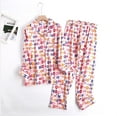 thumbnail image 5 of Pyjama en Flanelle de Coton avec Pantalon pour la Maison, Imprimé Simple, Ample, Manches Longues, Automne et Hiver, Ensemble pour Femmes tzw, 5 of 5