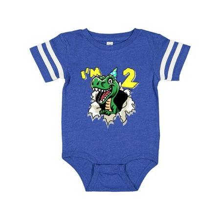 

Inktastic I m 2 Dinosaur Gift Baby Boy or Baby Girl Bodysuit
