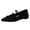 Black, variant on Viluyesy Womens Ballet Flats Pointed Toe Faux Suede Crisscross Thin Strap Slip On Lightweight Everyday Minimalist Dressy Comfort Flat Shoes Black Size US5.5