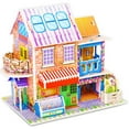 thumbnail image 2 of Kids 3D Stereo Puzzle Cartoon House Castle Building Model DIY Handmade Early Learning Educational Toys Gift For Children, 2 of 4