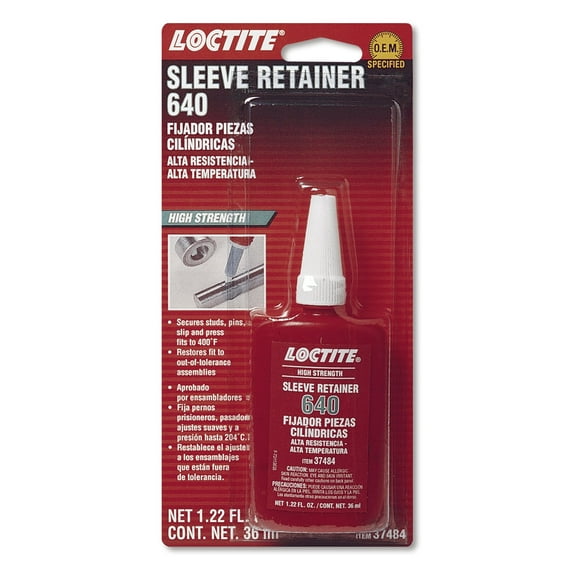 Loctite 492147 640 High Strength Sleeve Retainer Bottle, 36-Milliliter