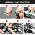 thumbnail image 4 of Labymos Universal Motorcycle Helmet Lock Anti-Theft Helmet Security Lock Metal 22mm-26mm Black with 2 Keys, 4 of 8