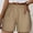 🔥 Khaki, variant on USSUMA Womens Lightweight Utility Cargo Shorts with Elastic Waist Breathable Straight Leg Five Inch Inseam Pull On Multi Pocket Durable Travel Workwear Casual Summer Shorts, Utility, Workwear