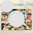 thumbnail image 3 of Ambesonne Kabuki Place Mats Set of 4, Actor Sakura Blooms, Standard Size, Multicolor, 3 of 6