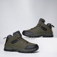 thumbnail image 4 of Mens Waterproof Ankle-High Hiking Boots Outdoor Men Hiking Shoes Winter Warm Sport Sneakers Male Lightweight Outdoor Shoes for Trekking Trails, 4 of 11