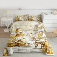 thumbnail image 2 of Castle Fairy Cartoon Snowman Deer Boy Girl 2Pcs Bedding Comforter Set,Merry Christmas Xmas Twin Comforter Sets,Happy New Year Breathable Bedding Set,Luxury Bedroom Decor, 2 of 8