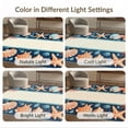 thumbnail image 7 of ODIKA 8'x10' Washable Area Rug Striped Coral Reef Starfish Seashell Border Nautical Motifs for Living Room, Under Sectional, Family , Durable, Non-Slip, 7 of 7