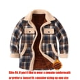 thumbnail image 3 of Zeagoo Flannel Jacket Fleece Lined Jacket Women Plaid Shacket Button Down Shirts Casual Fall Winter Outwear, 3 of 6
