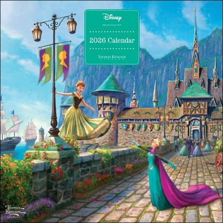 Disney Dreams Collection by Thomas Kinkade Studios 2026 Wall Calendar, (Paperback)