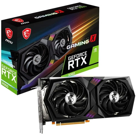 Certified Refurbished MSI Gaming GeForce RTX 3060 12GB GDRR6 Graphics RTX-3060-GAMING-X-12G-LHR