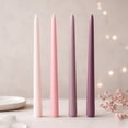 thumbnail image 4 of 4Pcs Taper Candles, Color Taper Candles Set, Candle Sticks, Long Dinner Candles, Elegant Candlesticks Unscented Taper Candles for Wedding, Dinner Party, Romantic Event and Home Tabletop Decor, 4 of 4