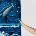 thumbnail image 2 of RKSupls Whale Breaching in Starry Night Shower Curtain, Valentine's Day Waterproof Shower Curtain with Hooks for Home Bathtub Bathroom Decor Washable Fabric Curtains,198x180cm, 2 of 5