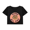 thumbnail image 1 of Camiseta de cuello redondo para mujer, disfraz corto para vacaciones, desplazamientos, regalo para mujer M, 1 of 7