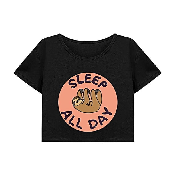 Camiseta Corta Ligera Con Cuello Redondo Para Mujer Para Mochilero En La Playa Street M
