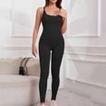 thumbnail image 4 of Gamivast Workout Bodysuits for Women One Piece Spaghetti Strap Romper & Biker Shorts Jumpsuit Athletic Yoga Unitard Stretchy Gym Activewear Sporty, 4 of 6