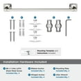 thumbnail image 5 of Amerock Stature Brushed Nickel 18 inch (457mm) Towel Bar, 5 of 8