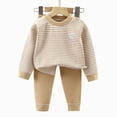 thumbnail image 5 of NOLDARES Toddler Baby Boy Fall Winter Clothes 2pcs Graphic Long Sleeve Sweatshirt Pullover Tops + Joggers Pants Outfit Set Clothing(Khaki,6-12 M), 5 of 5
