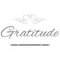 thumbnail image 1 of Gratitude Vinyl Decal Sticker Quote - Small - Gray, 1 of 3
