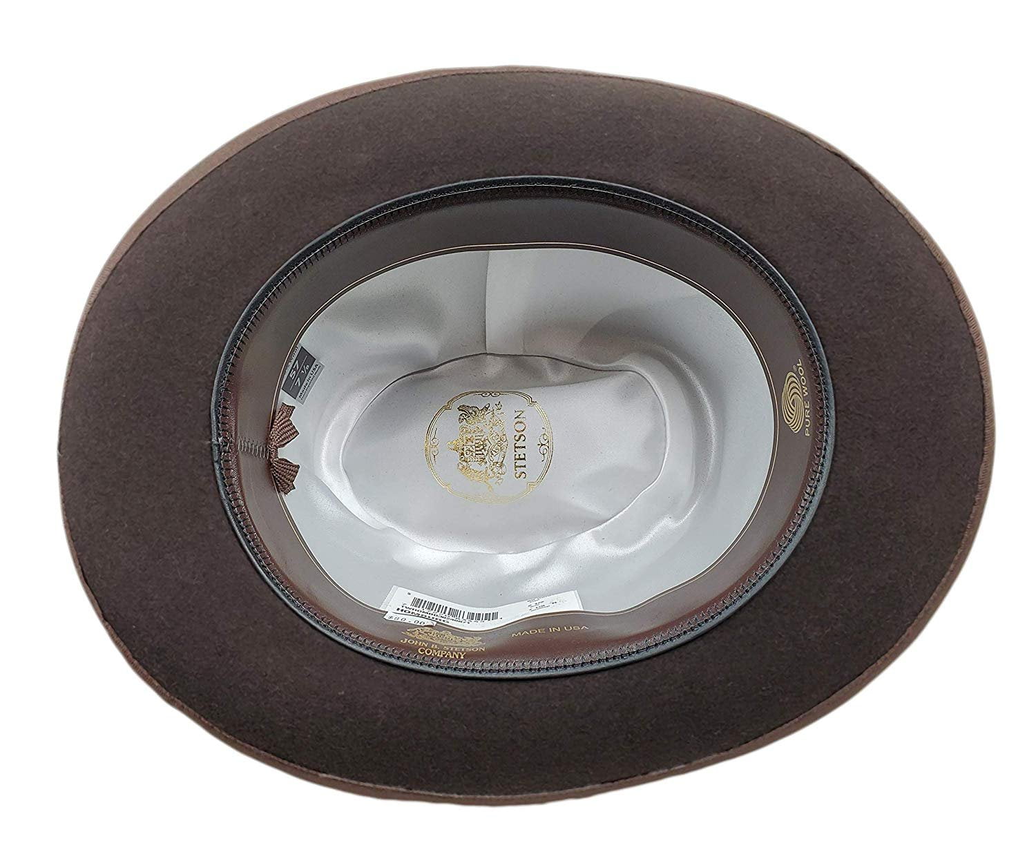 stetson fur felt homburg hat
