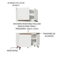 thumbnail image 4 of Cocina Integral Madesa Reims 120 cm Blanco, 4 of 10