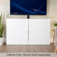 thumbnail image 2 of VIVO White Motorized Vertical Lift Concealed TV Cabinet, Hold 32”-55” TVs, 2 of 8