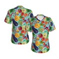 thumbnail image 3 of Yiaed Vegetable (2) Print Women's T Shirt V-Neck Short Sleeve Shirt Casual Breathable Tee Summer Tops-3X-Large, 3 of 5