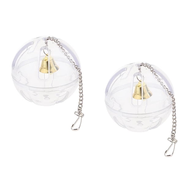 Juguete de pelota forrajera de 2 piezas para pájaros y animales pequeños. Accesorios fáciles de usar y con estilo. Tipo 2