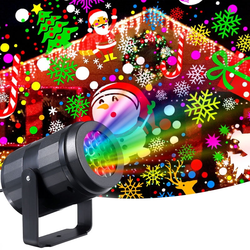 Christmas Laser Projector Lights LED 16 Patterns Xmas Garden Party Outdoor Lamp 