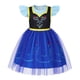 thumbnail image 1 of Vestido de princesa HenzWorld, azul y negro, tul, 8-9 años, 1 of 6