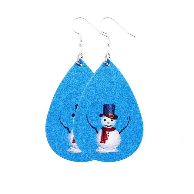 Fiudx Pendientes Navideños, Elegantes Joyas con Forma de Gancho, Accesorio con Un Diseño Único, Ideal para Fiestas o Banquetes, Regalo Perfecto para Las Fiestas, Peso Ligero de 10 G.