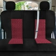 thumbnail image 6 of FH Group Universal Fit Burgundy Car Seat Covers, Diamond Stitched Flat Cloth Seat Protector for Trucks, SUVs & Vans, Washable - Full Set, 6 of 8