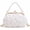White, variant on REMANLAND Women's 3D Floral Evening Handbag with Pearl-Style Handle, Frame Clasp and Chain Strap