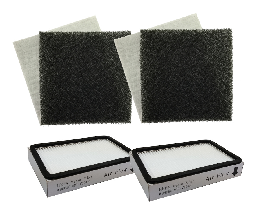 Vacuum Exhaust Filter & Motor Filter for Kenmore EF2 CF1 2086880, 2