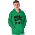 thumbnail image 5 of No Meat This Athlete Vegetarian Funny Zip Up Hoodie Men's Women's Brisco Brands X, 5 of 5