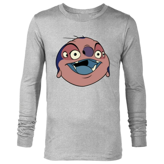 Disney Lilo & Stitch Jumba Jookiba Smiling Big Face Costume - Long Sleeve T-Shirt for Men - Customized-Athletic Heather