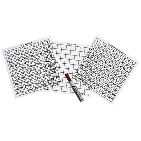 - SI Manufacturing Transparent Hundred Number Boards