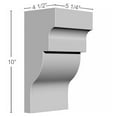 thumbnail image 2 of Ekena Millwork 5 1/4"W x 4 1/2"D x 10"H Wigan Bracket, 2 of 5