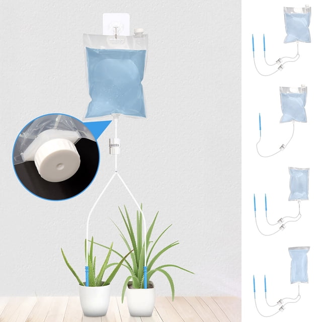 Fiudx Dispositivo de Riego Automático, Sistema de Riego Por Goteo, Control de Riego, Ideal para Viajes y Vacaciones, Cuidado Del Jardín, Apto para Todo Tipo de Plantas, Tamaños de 2 L, 3 L y 6,5 L.