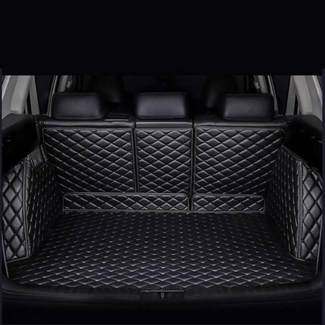 Car Trunk Mat for Land Rover Discovery Sport(5seats) 2016-2021 2022 2023 2024, Full Coverage Leather Cargo Mat Boot Liner Car Boot Protector Interior Accessories,Black