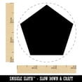 thumbnail image 2 of Pentagon Solid Self-Inking Rubber Stamp Ink Stamper - Green Ink - Small 3/4 Inch, 2 of 7
