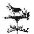 thumbnail image 3 of 2x gallo perro en apariencia indicador de dirección patio decoración de jardín shamjiam Veletas, 3 of 8