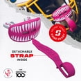 thumbnail image 5 of SafeJawz Lip Guard, Football Mouth Guard with Detachable Strap, Adults and Junior (Black Fangz), 5 of 6