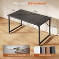 thumbnail image 2 of 40 x 24 Inch Computer Desk with Deeper Desktop, Metal Frame, Black, 2 of 9