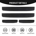 thumbnail image 5 of Cherocar Door Sill Guards Kit,Door Sill Protector Replacement Black Rubber Door for 2018-2021 Jeep Wrangler JL JT 4-Door Accessories Parts, 4pcs/Set, 5 of 7