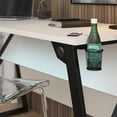 thumbnail image 4 of Genesis Adjustable Gaming Desk, White, 4 of 9
