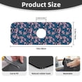 thumbnail image 2 of Vsdgher Lilies Flowers Kitchen Sink Splash Guard Faucet Mat -1 PC Super Absorbent Fast Drying Mat Sink Gadgets-Splash, Bathroom,Sink Mat,(15" X 5.5" ), 2 of 7
