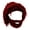 Wine Red, variant on KYGABAK Wig Beard Knitted Hats Creative Barbarian Knit Wig Beanie Funny Knit Hat Beard Funny Party Beanies Ski Mask-Red